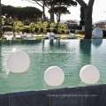 egg shape wireless induction charge water floating IP68 LED garden light ball with IR/RF/APP remote control